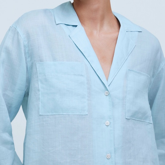 Madewell Resort Long-Sleeve Shirt size:Medium - Picture 2 of 6